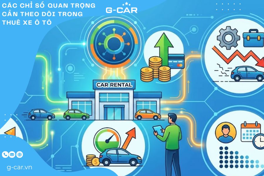 Các chỉ số quan trọng cần theo dõi trong thuê xe ô tô 
